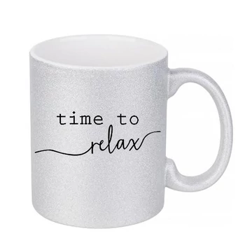 Time to relax ezüst bögre