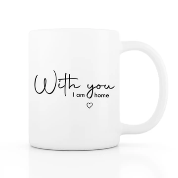 With you fehér bögre