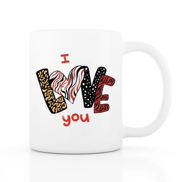 Love you fehér bögre