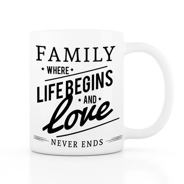 Family fehér bögre