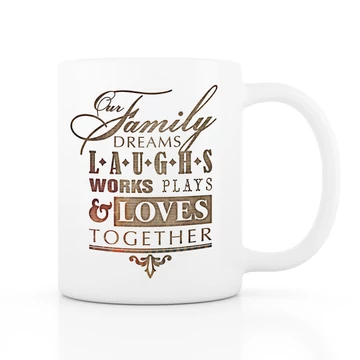 Our Family fehér bögre