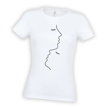 Arcok női fehér póló