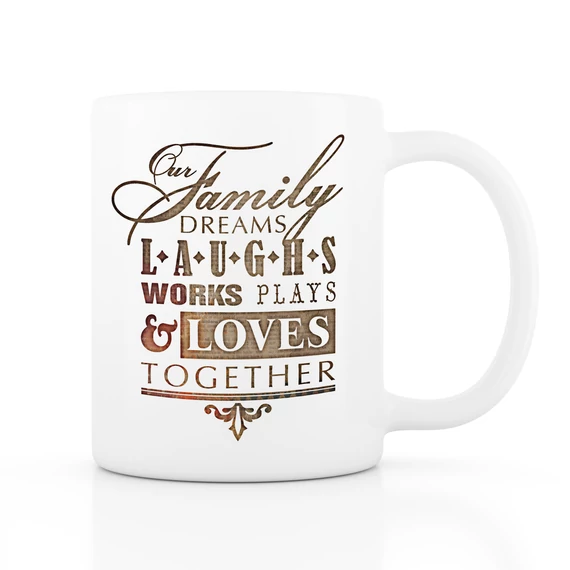 Our Family fehér bögre