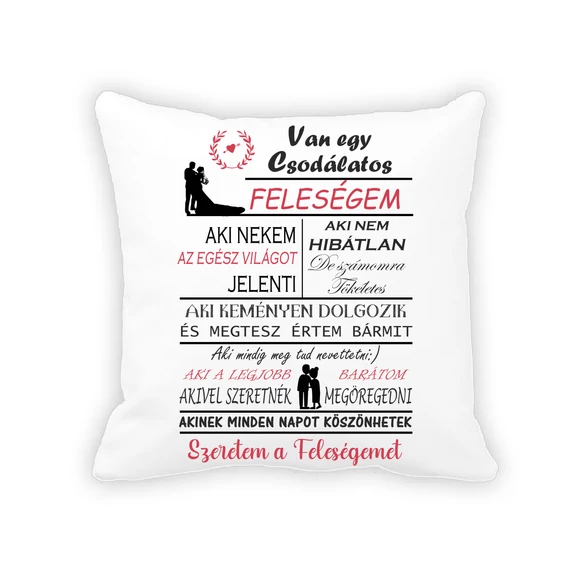 Csodálatos feleség párna